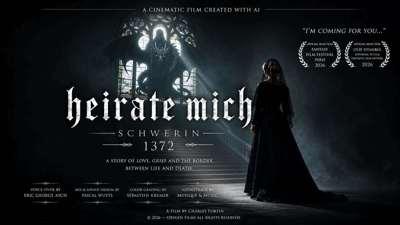 Affiche officielle du film Heirate Mich, Schwerin 1372, créé par IA par ORYGEN FILMS