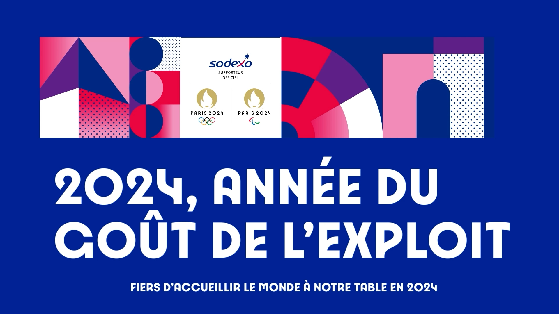 Habillage graphique Sodexo Paris 2024